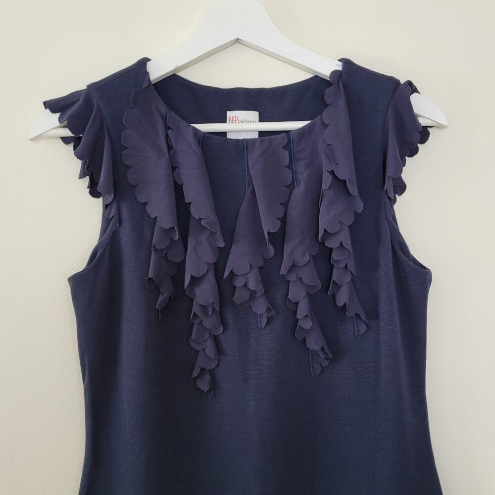 RED Valentino Ruffle Detail Sheath Dress - Picture 2 of 6